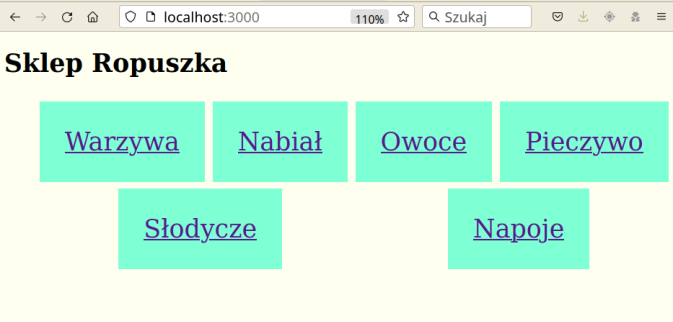 Aplikacja w trybie „strona główna”